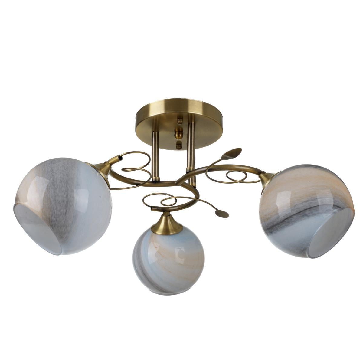 Люстра потолочная на 3 плафона Brille LK-682S/3 E27 AB