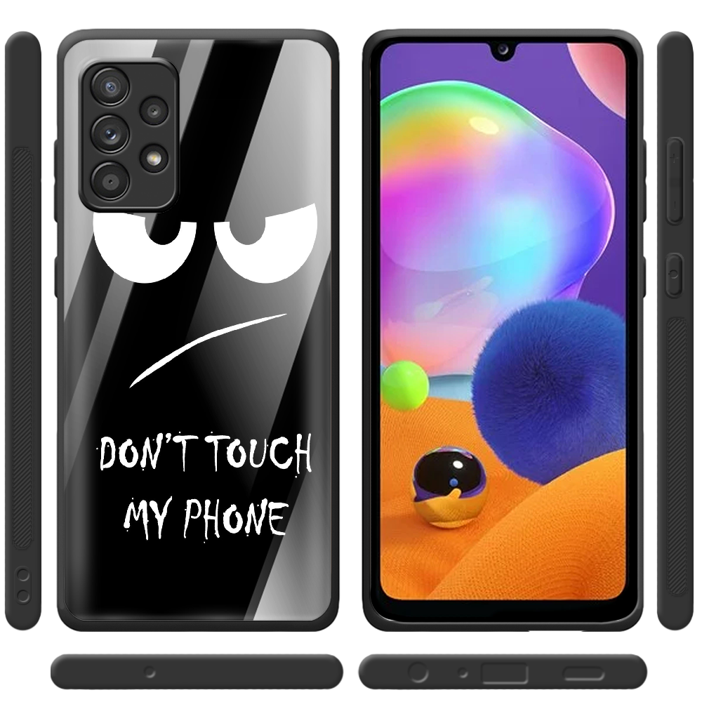 Чехол BoxFace Samsung A325 Galaxy A32 Don't Touch my Phone Черный силикон со стеклом (42084-up535-42234) - фото 2