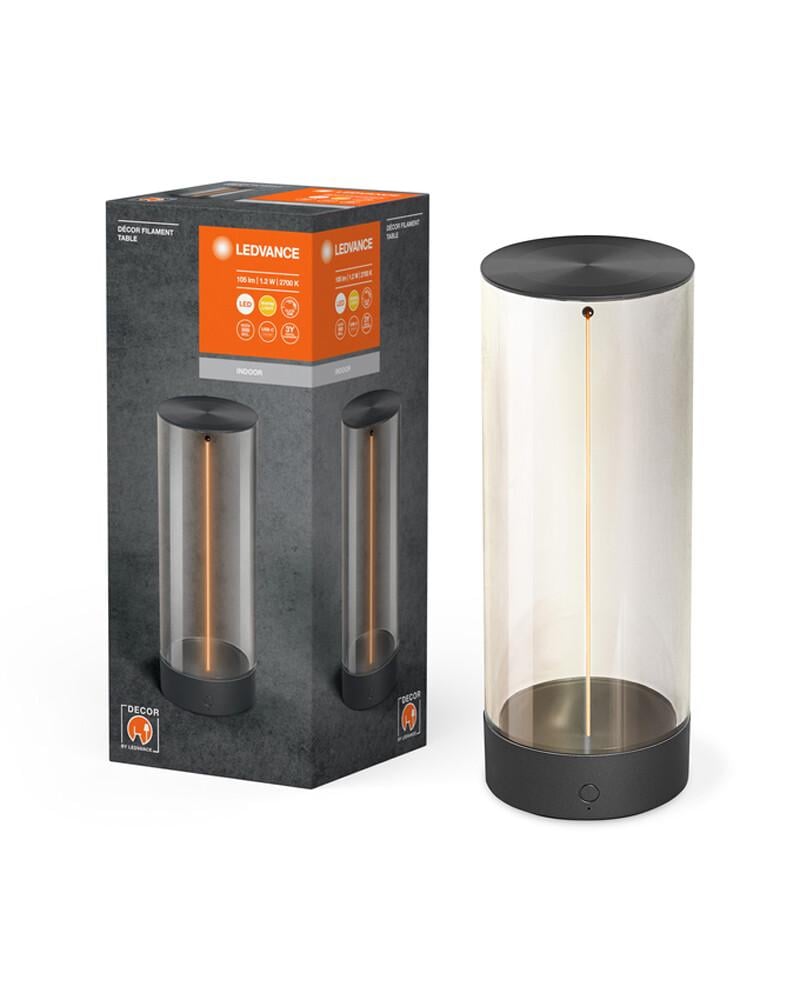 Настольная лампа Ledvance 4058075832916 Decor Filament Table LED 1x1,2W 2700K 100Lm IP20 Серый (27452458) - фото 6 Настольная лампа Ledvance 4058075832916 Decor Filament Table LED 1x1,2W 2700K 100Lm IP20 Серый (27452458) - фото 6