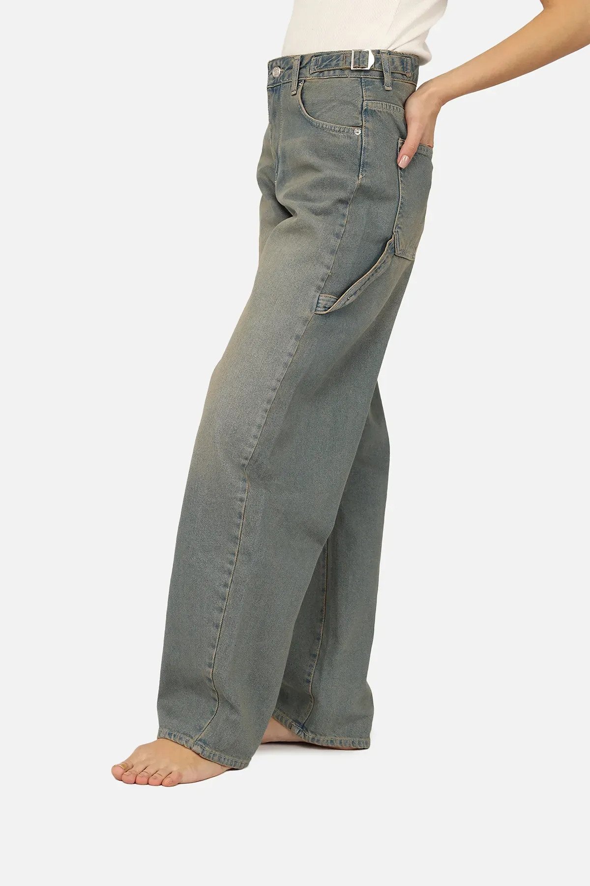 Джинсы женские Horseshoe ЦБ-00271102 р. 46 Голубой (SKT001047824) - фото 4