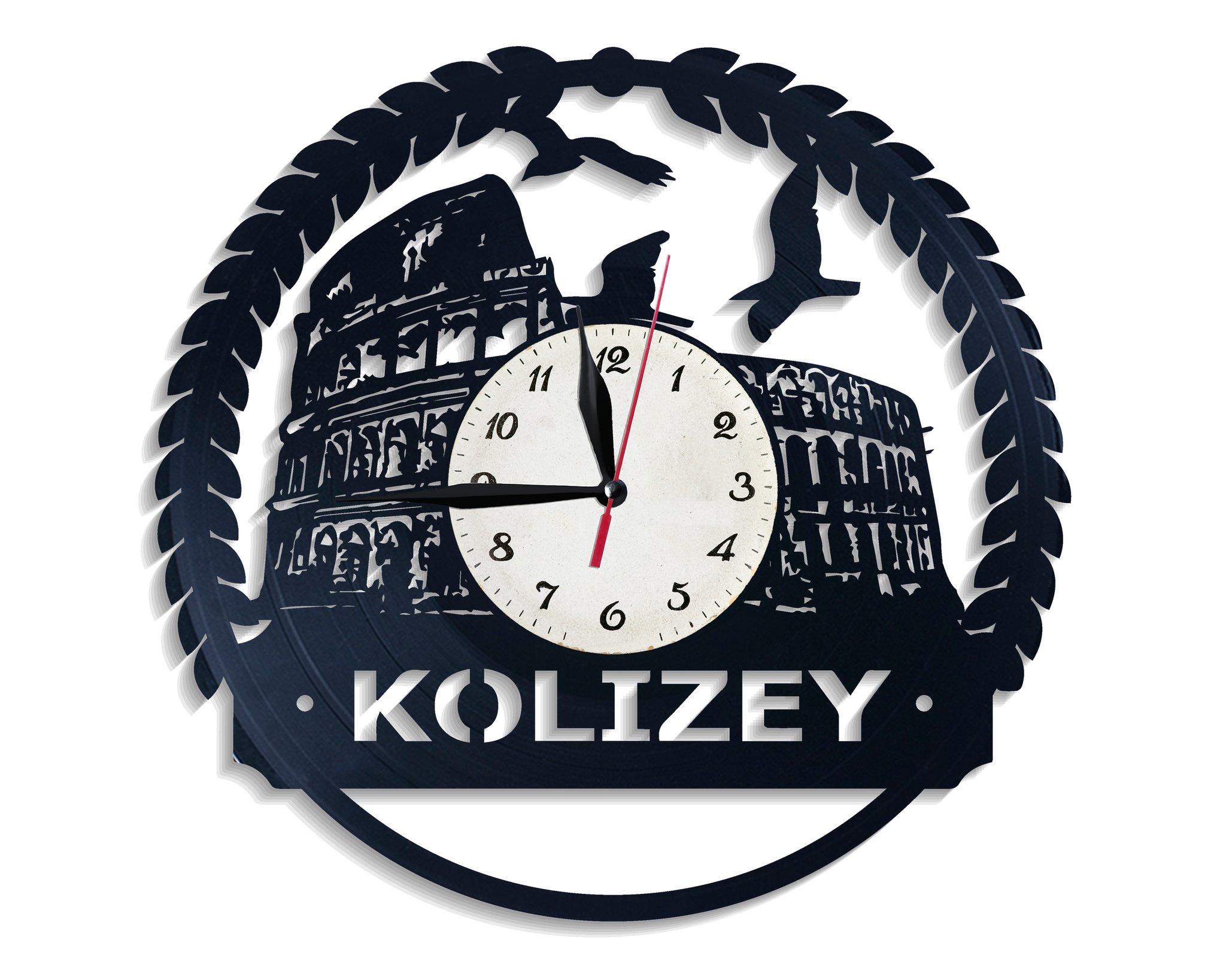 Часы настенные Колизей 2695 из виниловой пластинки