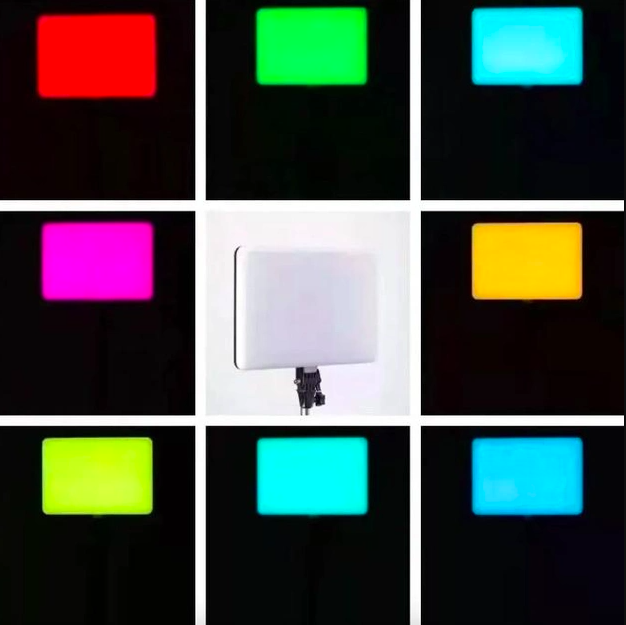 Відеосвітло RGB LED PM-26 для фото та відео зі штативом Різнокольоровий - фото 4