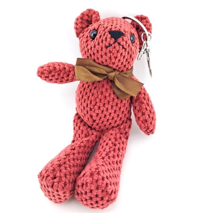 Игрушка Медвежонок вельвет дорис 16х7 см 1 шт. Бордовый (ИГ1607м27)