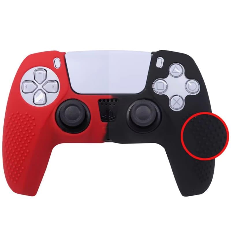 Чохол силіконовий Honson для геймпада PS5 Dualsense Чорно-червоний (HS-PS5310HH)