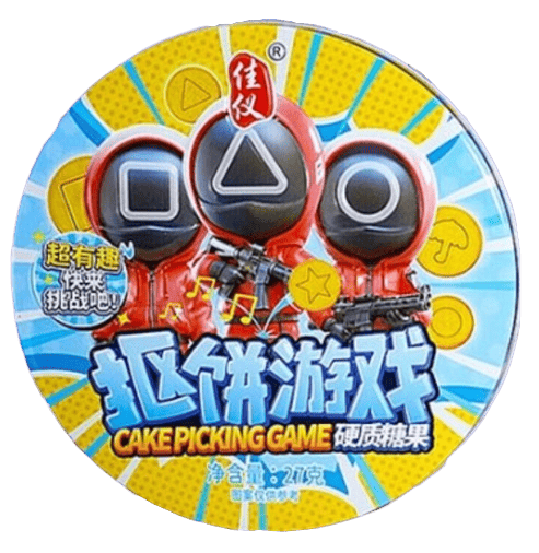 Леденцы Squid Game Dalgona Biscuits Korean Fruit Candy Игра в Кальмара 27 г (2689168042)