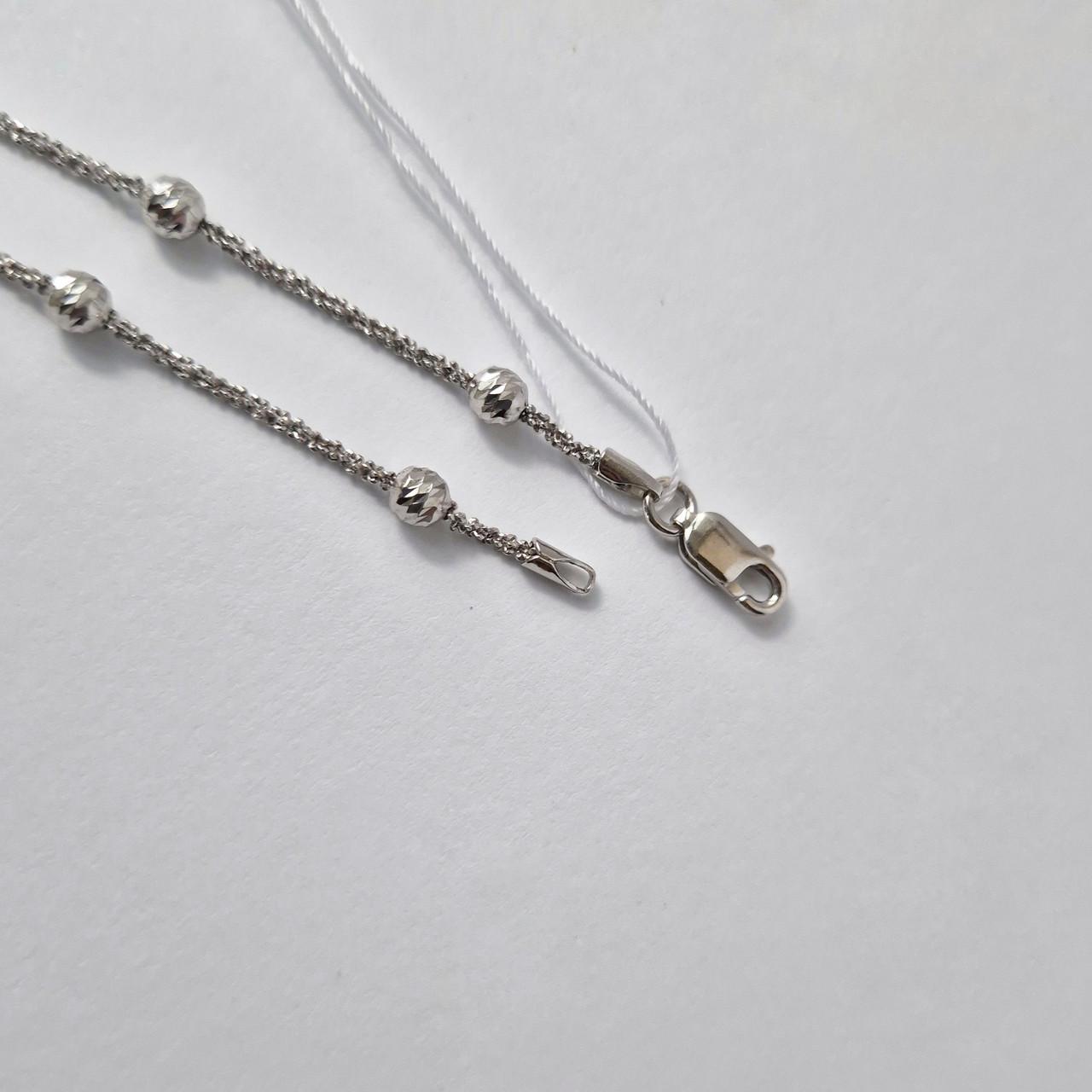 Ланцюжок круглий з кульками срібло 925 проби родоване 5,09 г 50 см (atom/strd02) - фото 6 Ланцюжок круглий з кульками срібло 925 проби родоване 5,09 г 50 см (atom/strd02) - фото 6