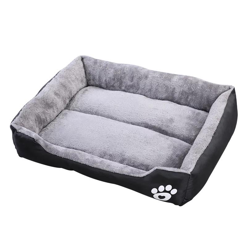 Лежак понтон двухсторонний для собак мягкий Черный