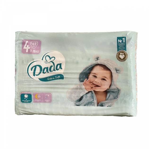 Подгузники детские Dada Extra Soft 4 Maxi 7-16 кг 48 шт. (68349327)