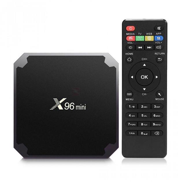 Смарт ТВ приставка X96 Mini 2/16 GB Smart TV Android Черный + беспроводная клавиатура i8 - фото 7