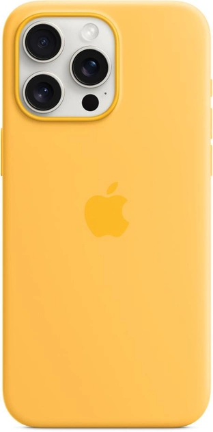 Чехол накладка Apple Silicone Case with MagSafe for iPhone 15 Pro Max Sunshine (HC)