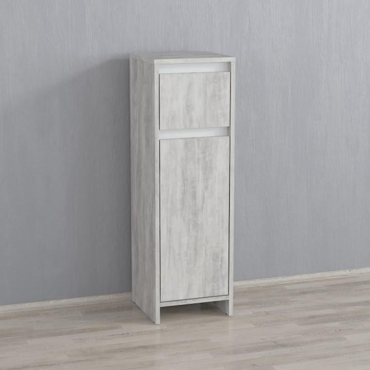 Шафа-пенал для ванної кімнати F-117 300х300х950 мм Бетон