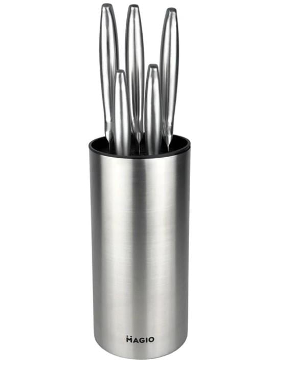 Набор кухонных ножей Magio MG-1093 из нержавеющей стали в колоде 5 шт. (2358086556)