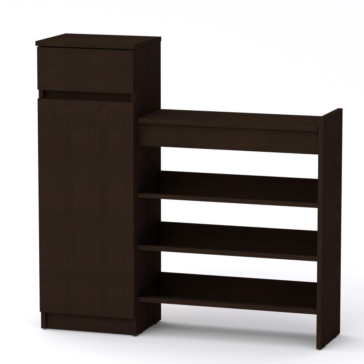 Тумба для взуття Компаніт ТО-16 Венге (11026826) - фото 1 Тумба для взуття Компаніт ТО-16 Венге (11026826) - фото 1