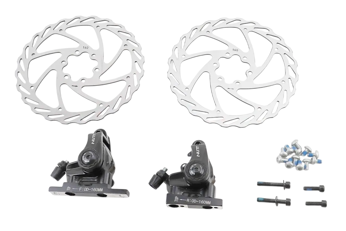 Тормоз NUTT S-6 ROAD Disk-brake передний F160 мм и задний R160 мм под 6 болтов (411825)