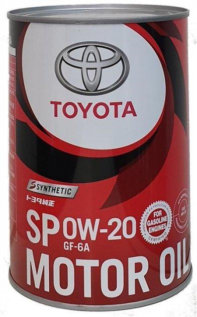 Масло Toyota Motor Oil SP 0W-20 моторное 1 л (78247)