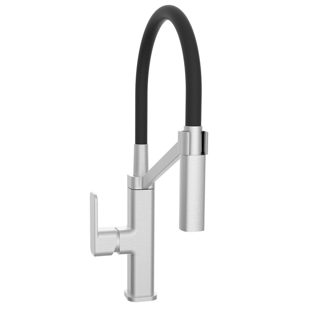 Змішувач для кухні Devit UP 56120 з гнучким виливом Чорний (168643)