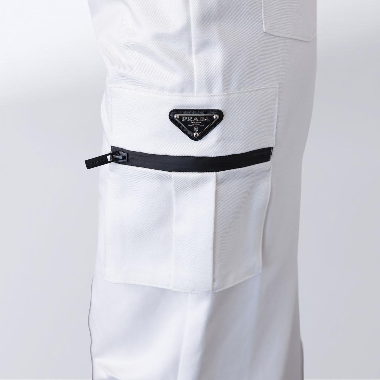 Брюки карго жіночі Prada S Білий (2588762913) - фото 4 Брюки карго жіночі Prada S Білий (2588762913) - фото 4