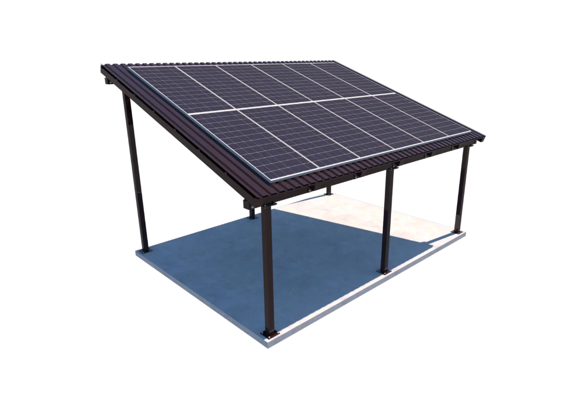 Навес односкатный под солнечные панели Shelter Solar 6х4 м