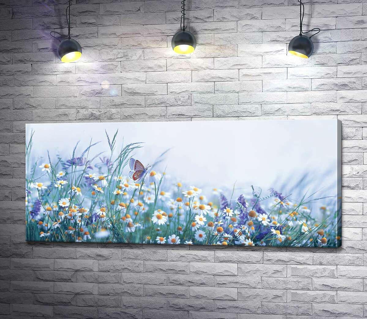 Картина ArtPoster Ромашковое поле туманным утром 100x43 см Модуль №1 (001234) Картина ArtPoster Ромашковое поле туманным утром 100x43 см Модуль №1 (001234)