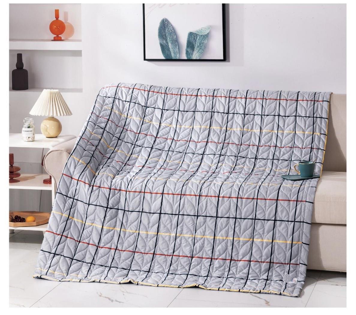 Покривало Koloco двостороннє 160х210 см Сірий