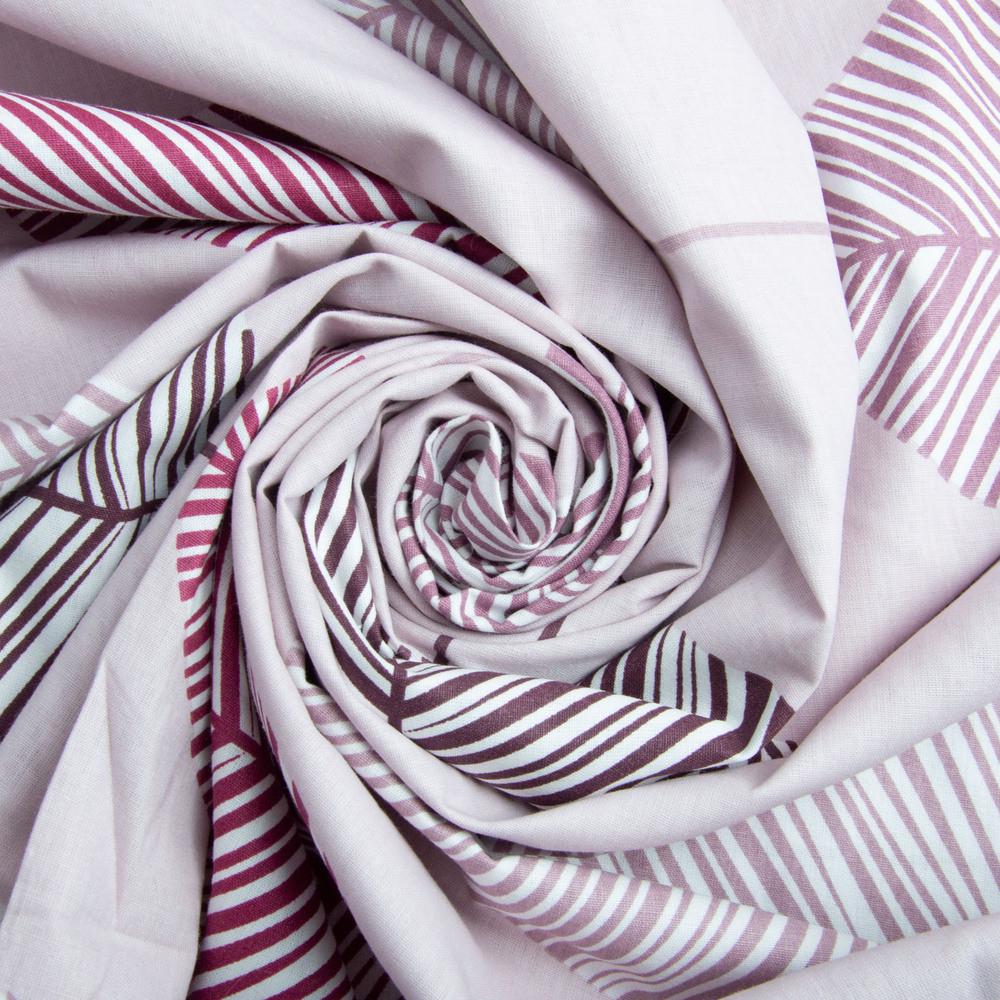 Тканина бязь ранфорс для постільної білизни 25300 V-15 Лист великий 130 г/м2 240 см Бордо (2368842549)