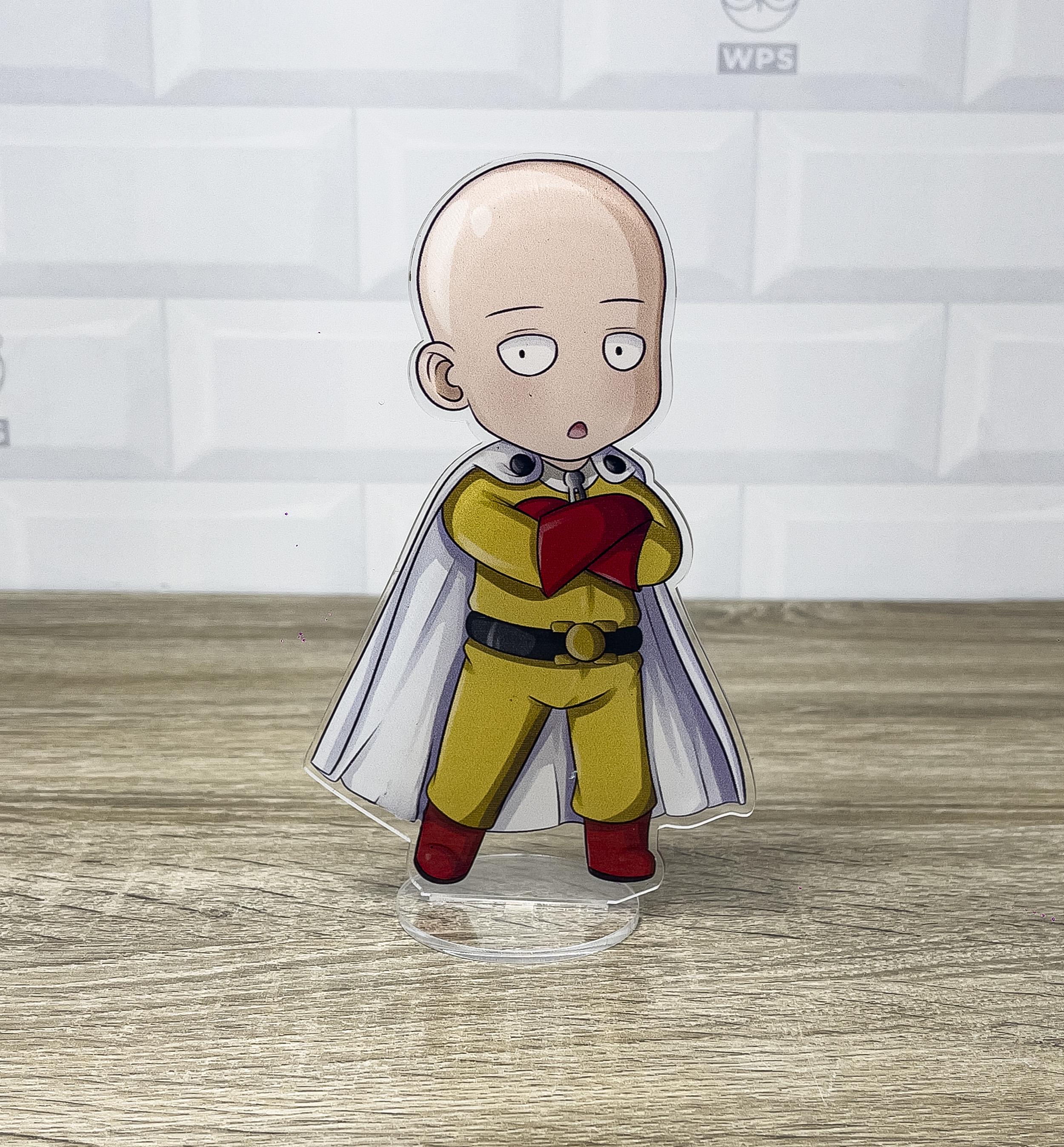 Фигурка акриловая коллекционная WorkPlaceShop One-Punch Man-Ванпанчмен-Сайтама 17 см - фото 2