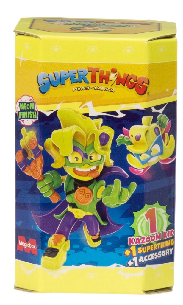 Игровой набор SuperThings Neon Power Казум-кид Желтый (IG-173-N-787)
