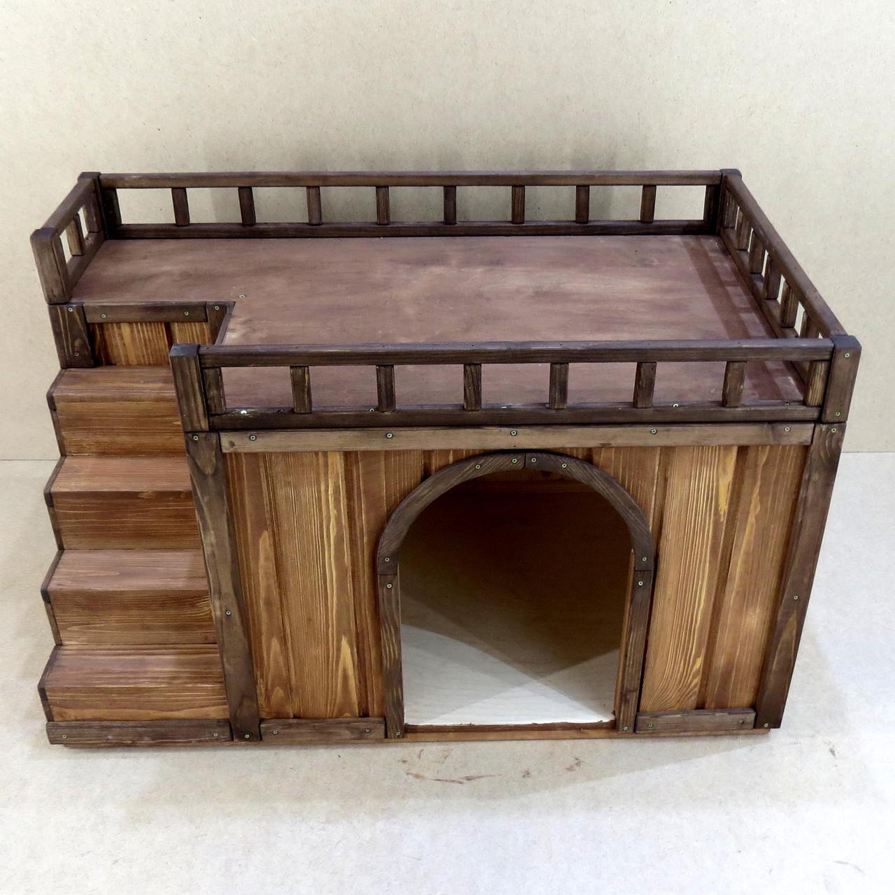 Будка для собаки з дерева Галіко Капучино (БДК-001209) - фото 2 Будка для собаки з дерева Галіко Капучино (БДК-001209) - фото 2