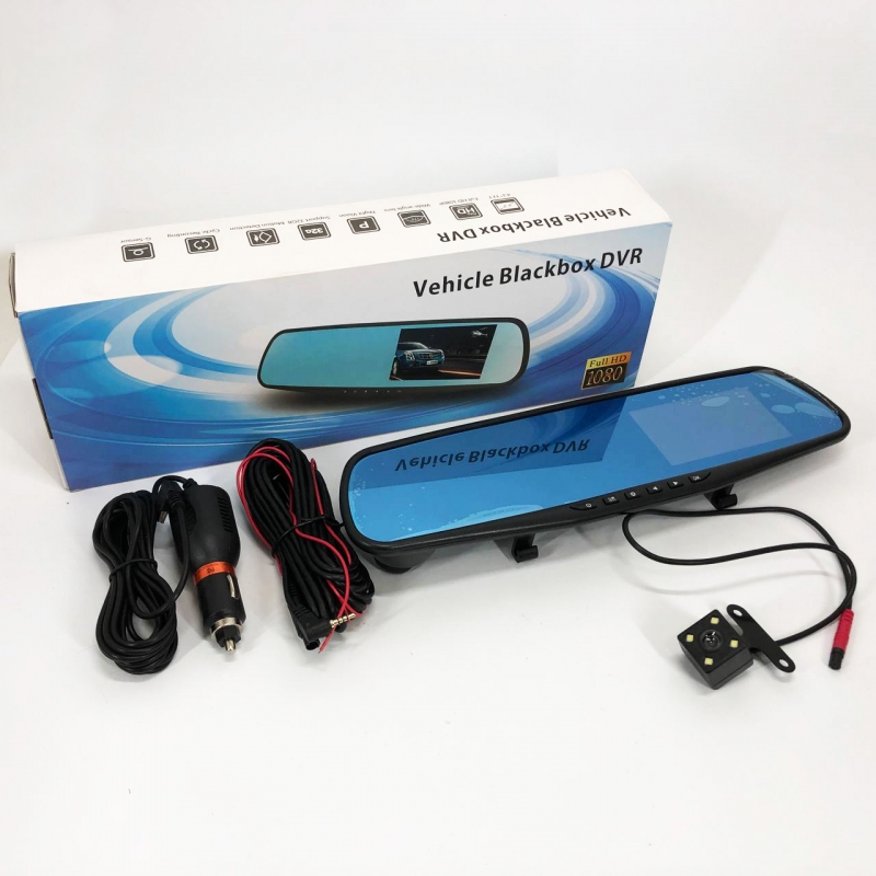 Видеорегистратор UKC L-9004 зеркало LCD 3,5" 1080P Full HD 2 камеры (tf7456) - фото 15 Видеорегистратор UKC L-9004 зеркало LCD 3,5" 1080P Full HD 2 камеры (tf7456) - фото 15