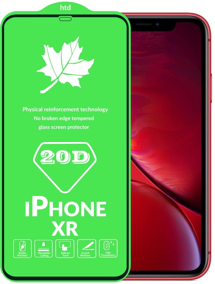 Защитное стекло 20D Glass iPhone XR большой радиус (16010)