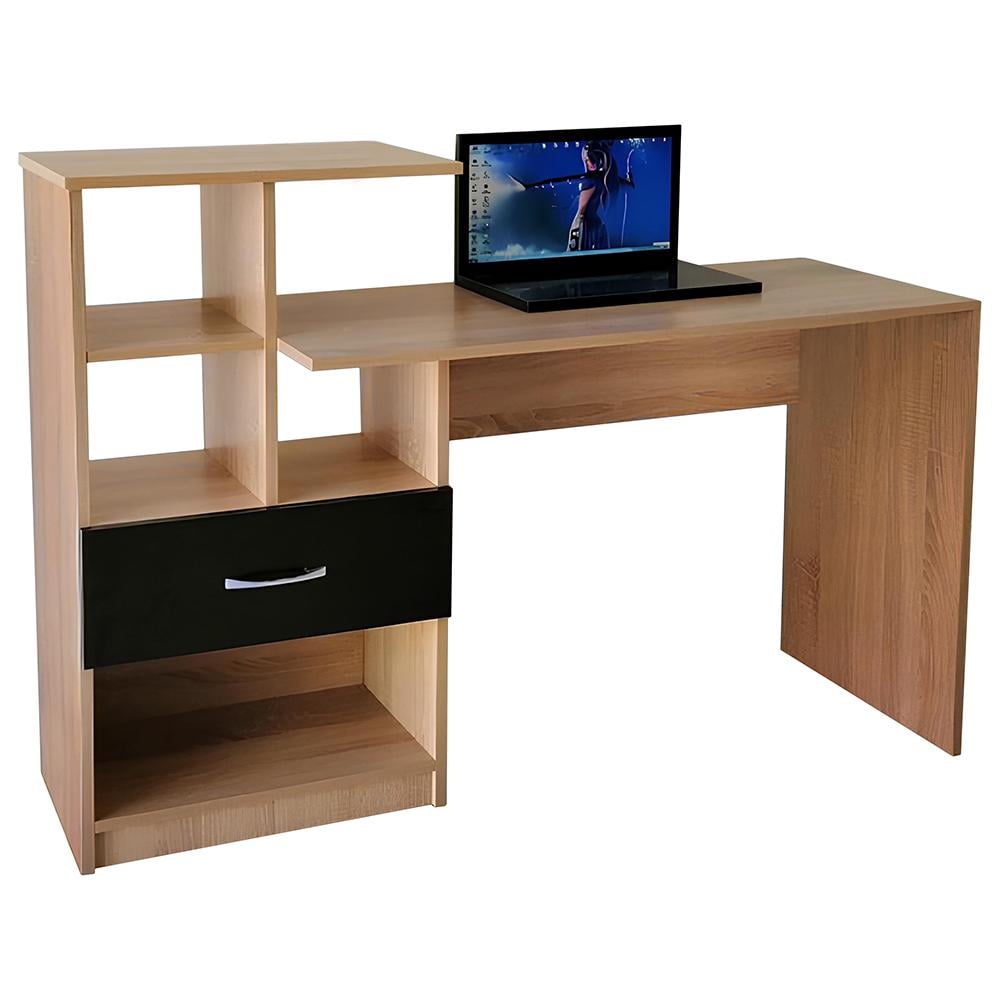 Стол компьютерный с полками СК-20 Венге/Дуб Сонома (16921354)