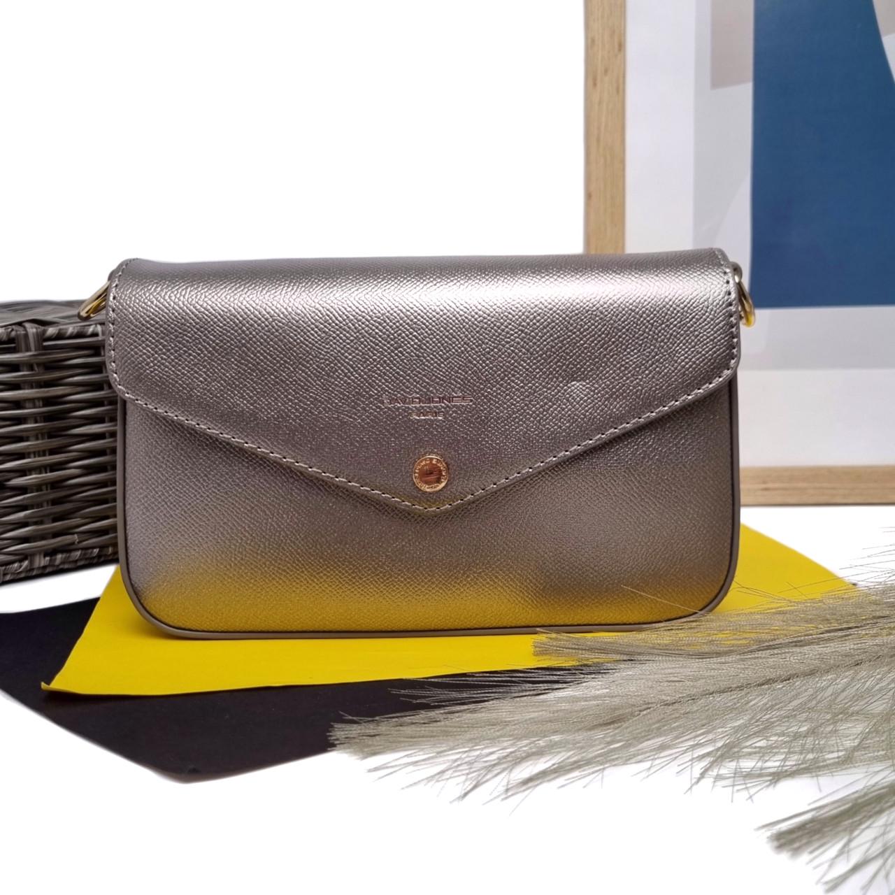 Сумка жіноча David Jones екошкіра Срібний (CM6120C silver)