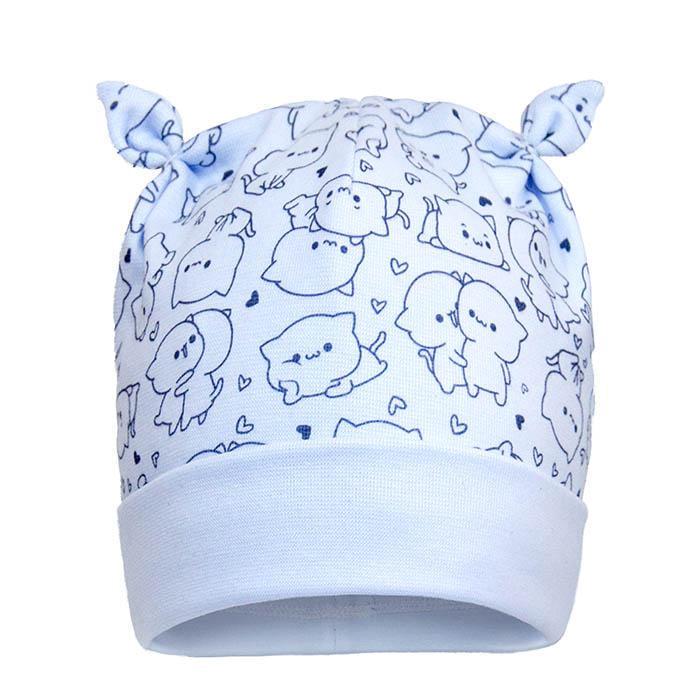 Шапка демисезонная Девид стар 44 см Голубой (20158)