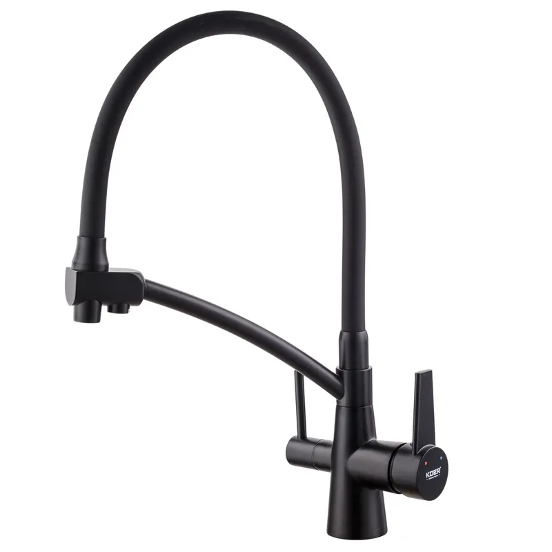 Кухонный смеситель KOER KB-72003-05 с силиконовым изливом и выходом для питьевой воды (KR3376) Кухонный смеситель KOER KB-72003-05 с силиконовым изливом и выходом для питьевой воды (KR3376)