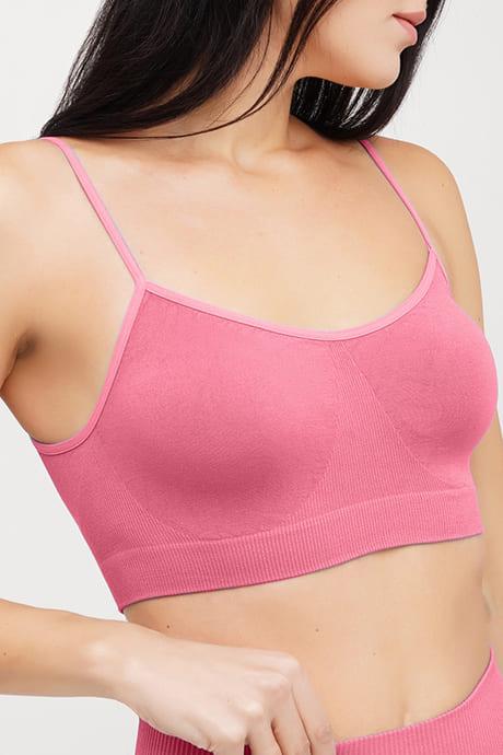 Бюстгальтер безшовний з м'якою чашкою без кісточок ORO 4402 L/XL Малиновий (MR98164)