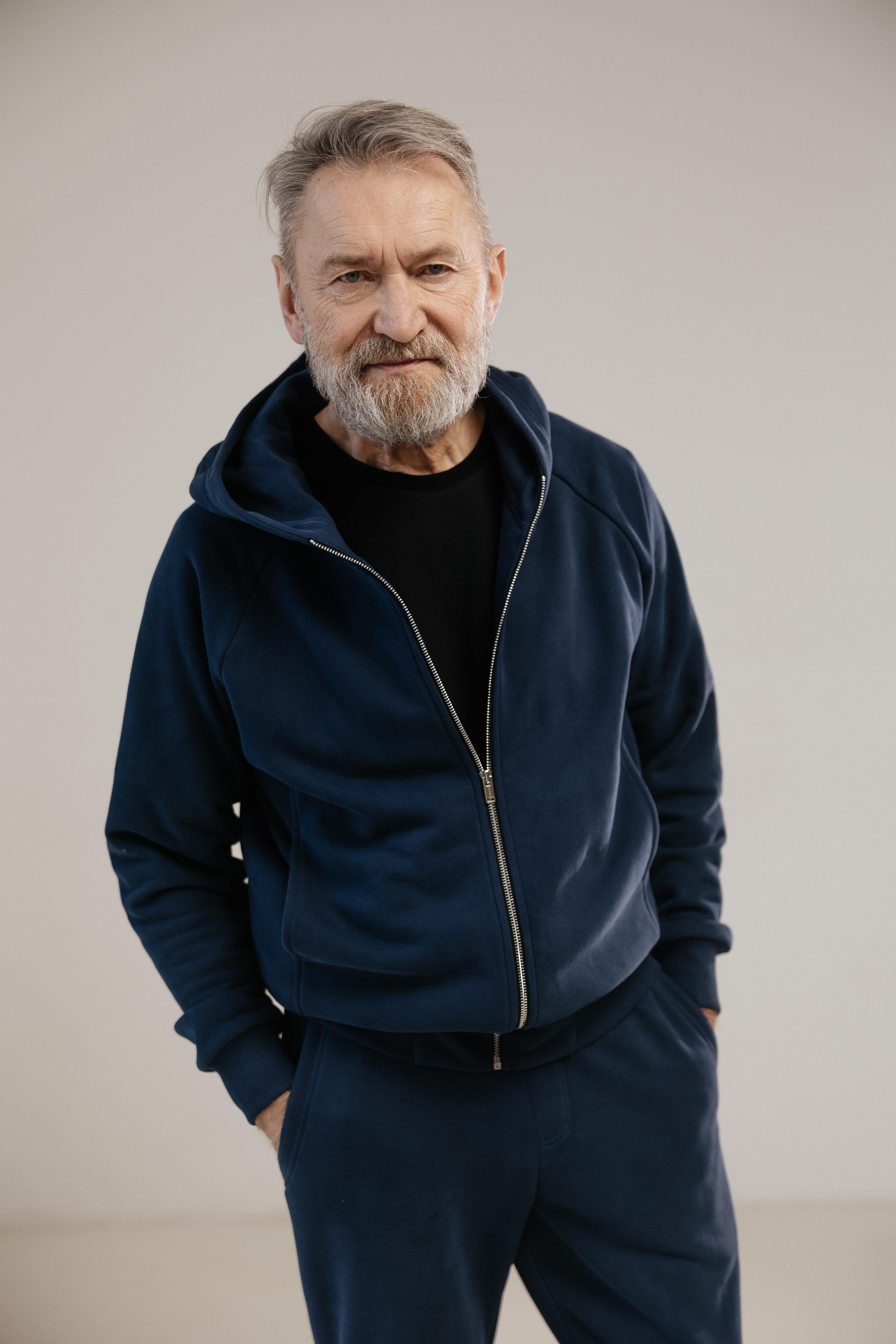 Костюм чоловічий Lookeriya толстовка та джогери тринитка XXL Темно-синій (31707320)