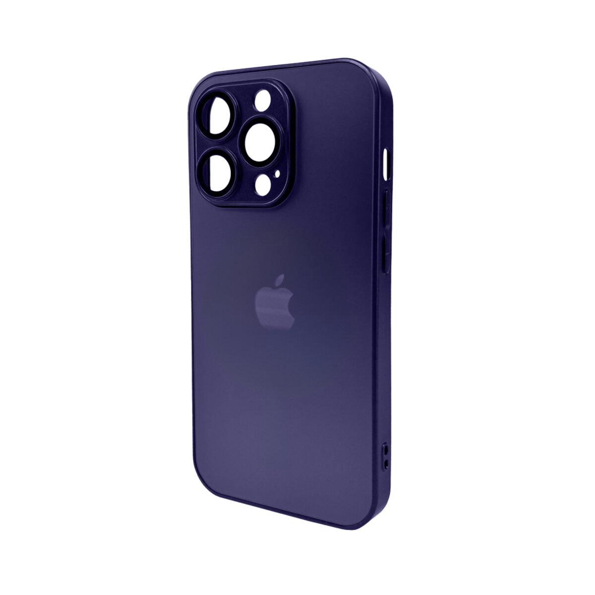 Противоударный чехол для Apple iPhone 14 Pro AG Glass Matt Frame Color / Deep Purple