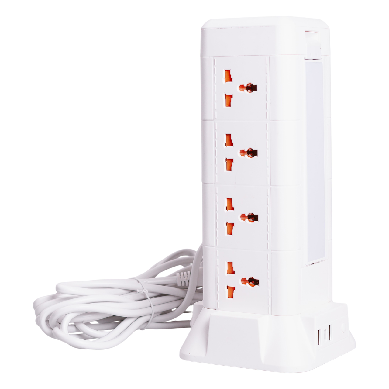 Мережевий фільтр подовжувач з лампою на 12 універсальних розеток з 2 USB/1 Type-C бездротова зарядка 4,8 м (HP-5-11MF)