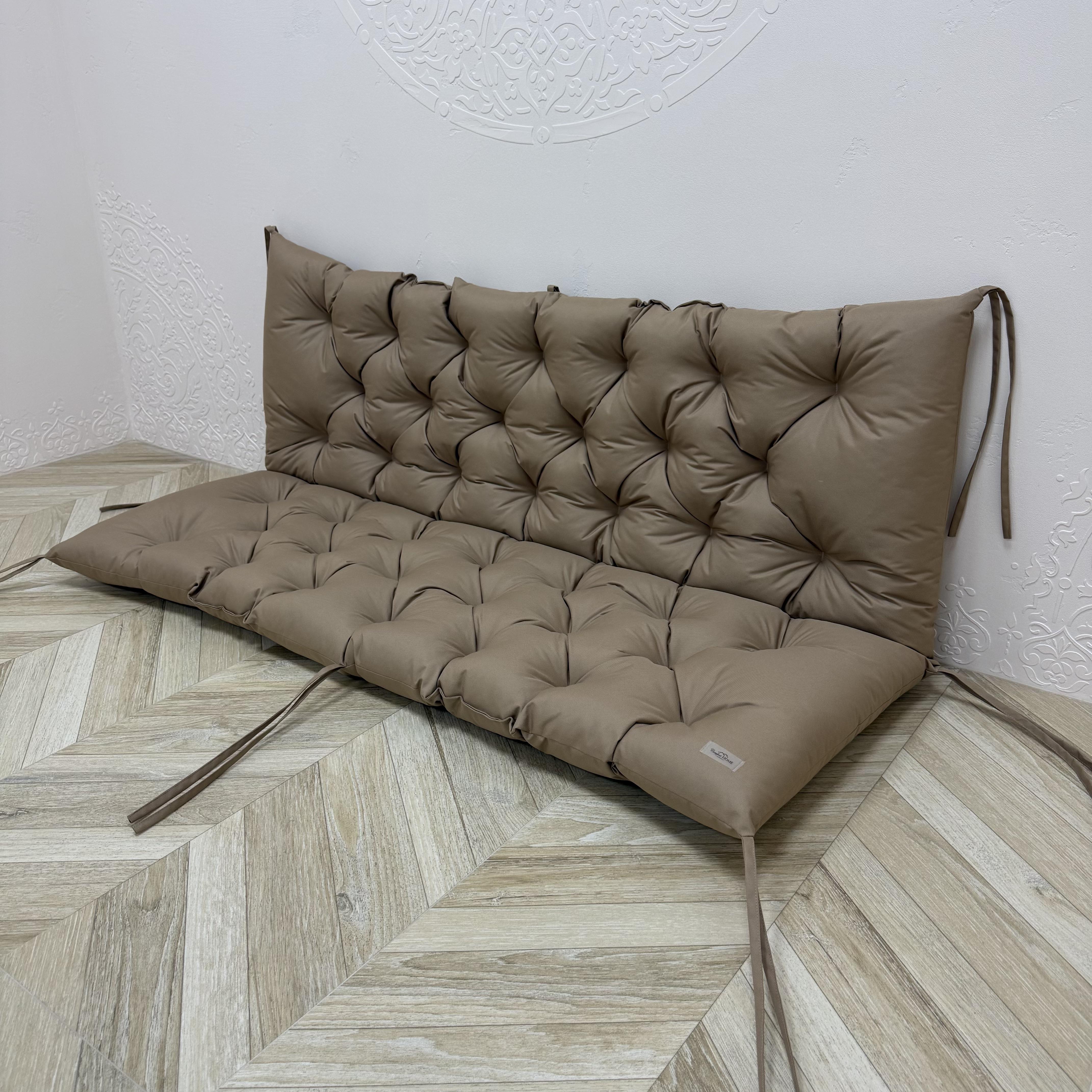 Подушка с каретной стяжкой Comfort Home Oxford на поддоны/качели/каркасы/садовая мебель 100х50х50 см