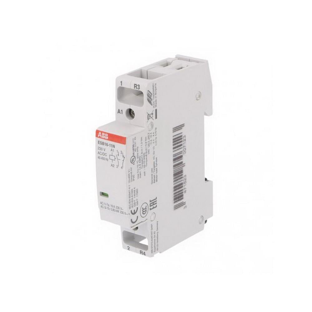 Контактор модульный ABB 2P 16 А 230 В AC/DC ESB16-11N-06 (1SBE111111R0611)
