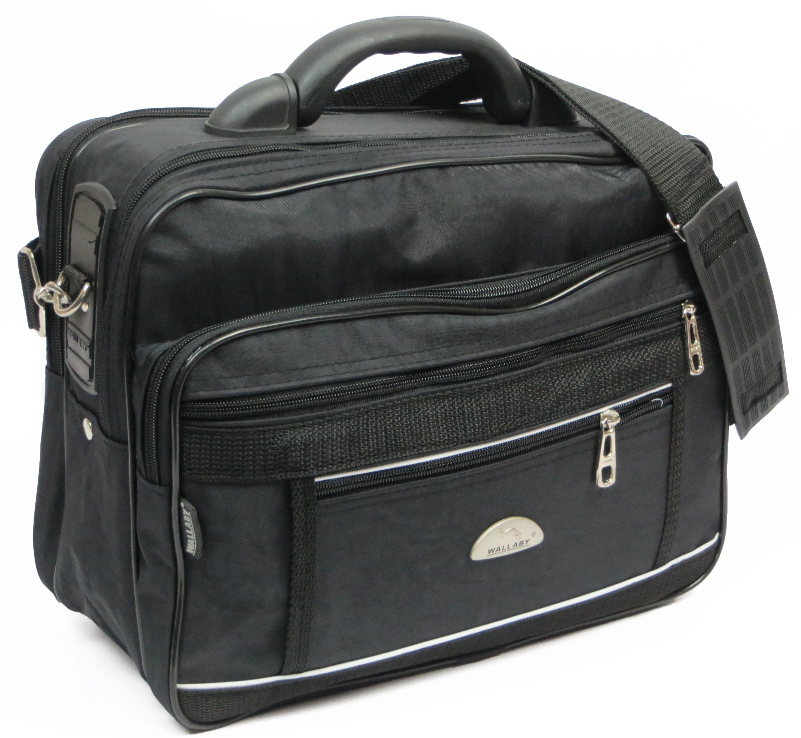 Сумка чоловіча Wallaby з нейлону 36x27x14 см Чорний (2513 black)