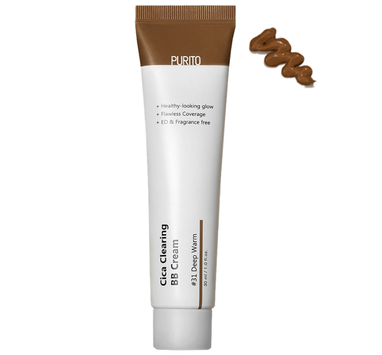 Крем BB PURITOCica Clearing з екстрактом центелли №31 Deep Warm 30 мл