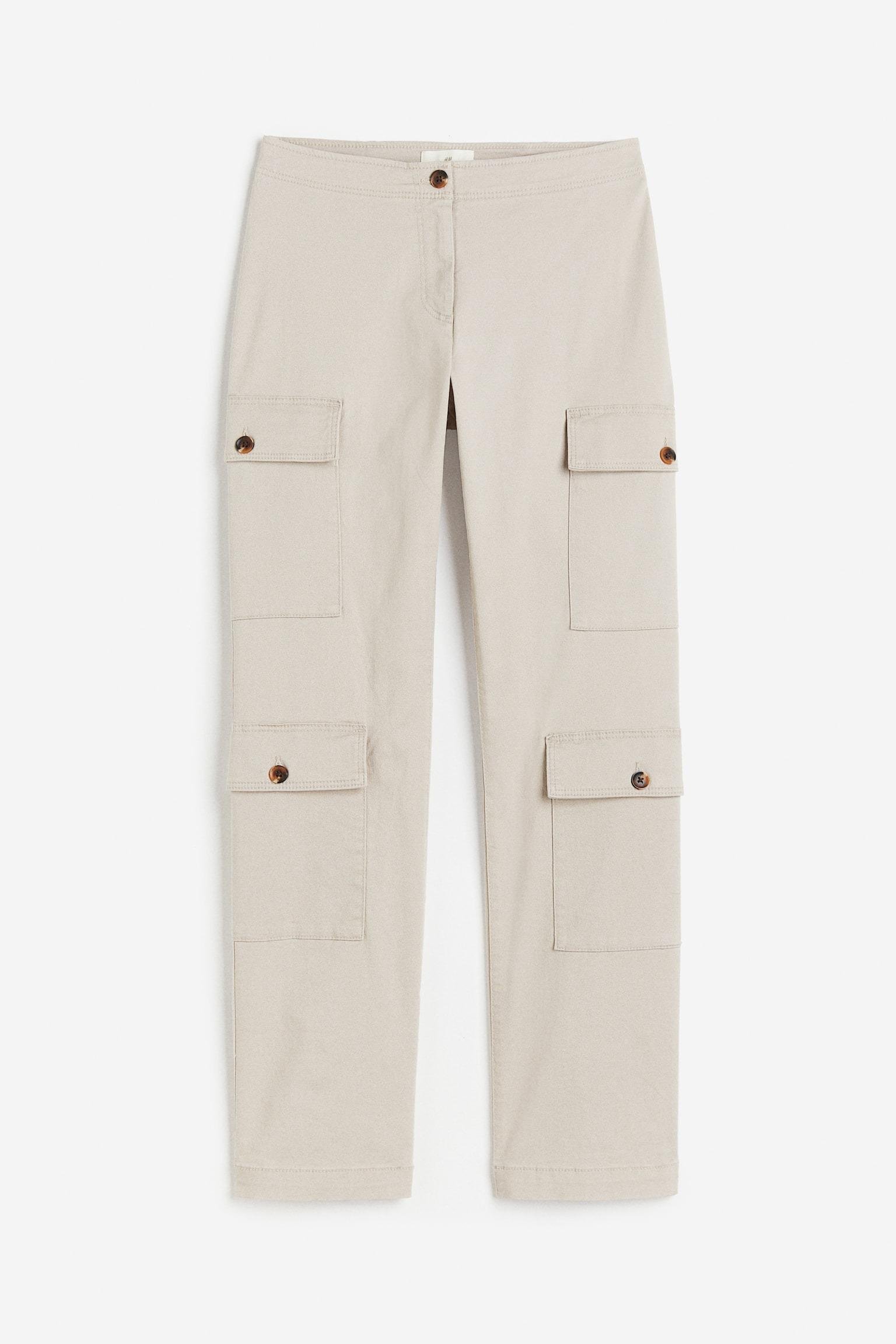Брюки H&M р. 40 Бежевый (1139516П)
