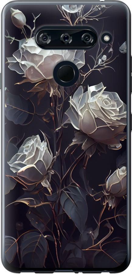 Чехол на LG V40 ThinQ Розы 2 (5550u-1577-42517)