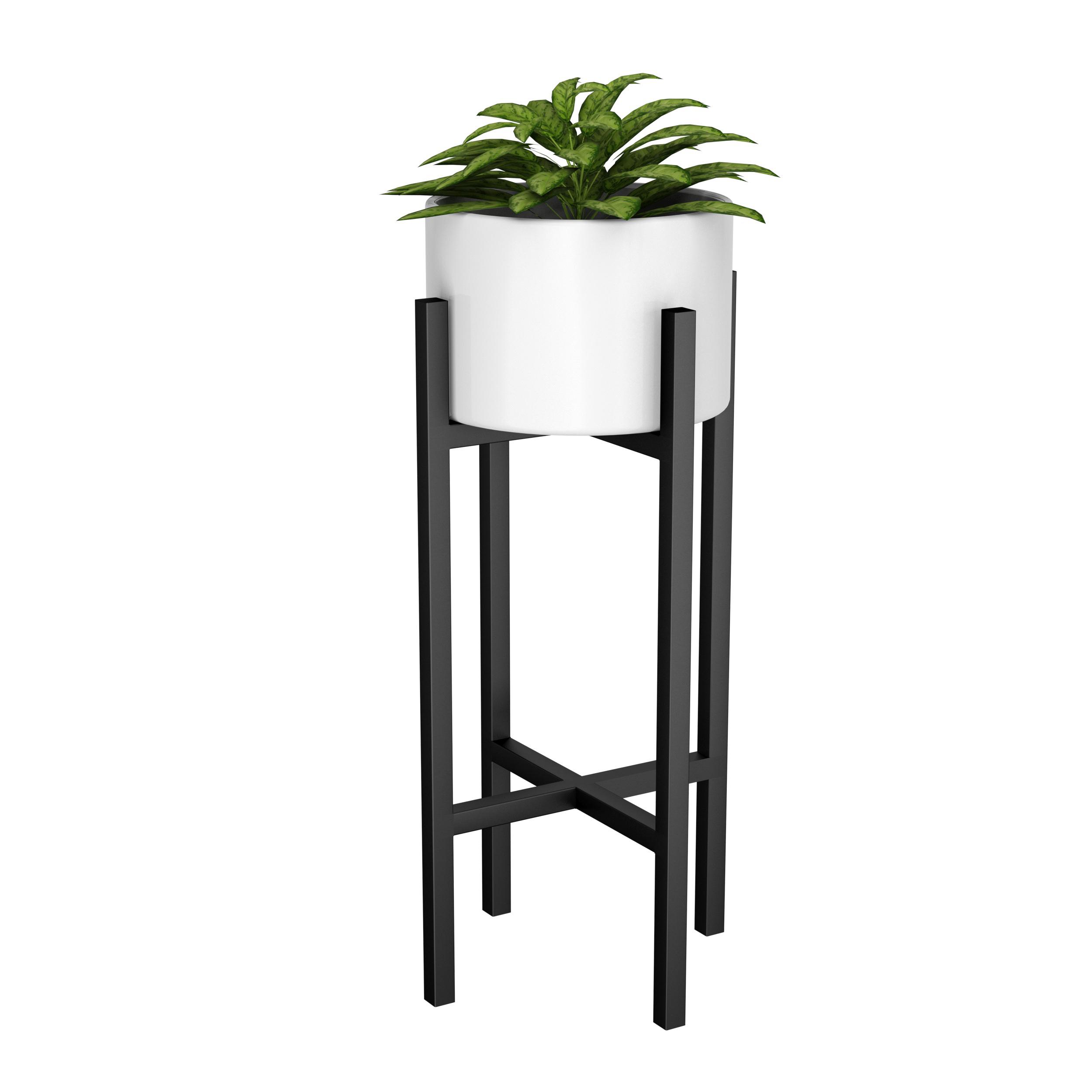 Подставка для цветов Orizon LOFT X из металла 60х30х30 см Черный матированный - фото 3 Подставка для цветов Orizon LOFT X из металла 60х30х30 см Черный матированный - фото 3