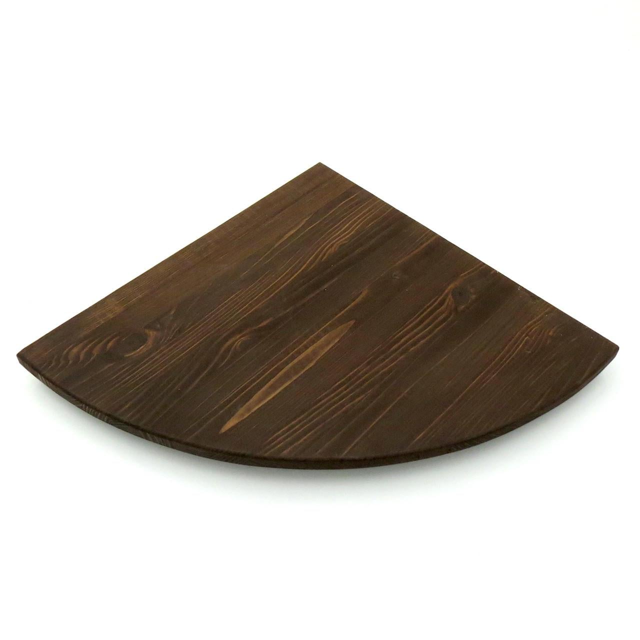 Полка настенная угловая из дерева Кабарет 40 Мокко (УНП-400910)