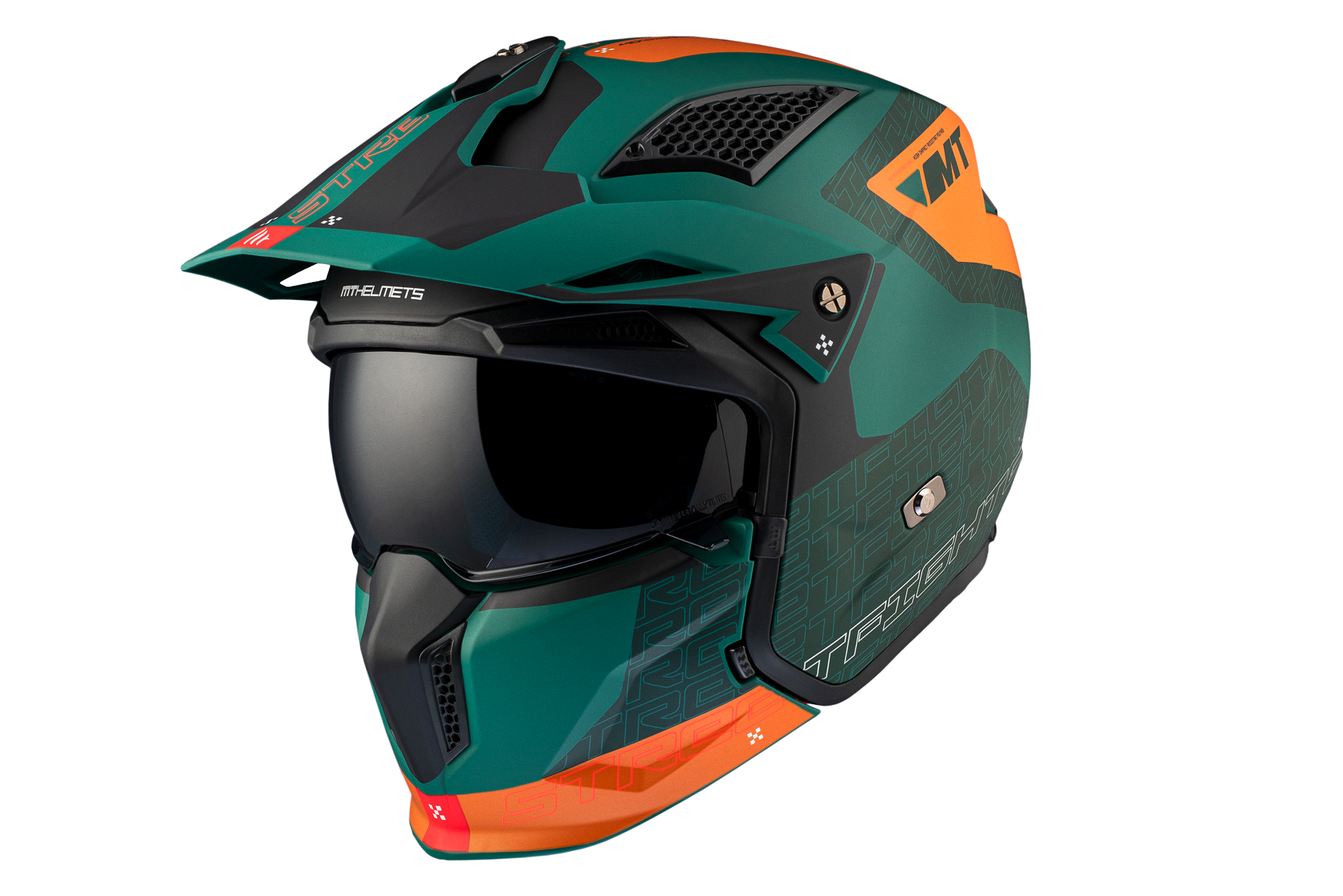 Мотошлем MT HELMETS Streetfighter SV S Totem C6 ECE2206 L Matt Green (26607) - фото 2