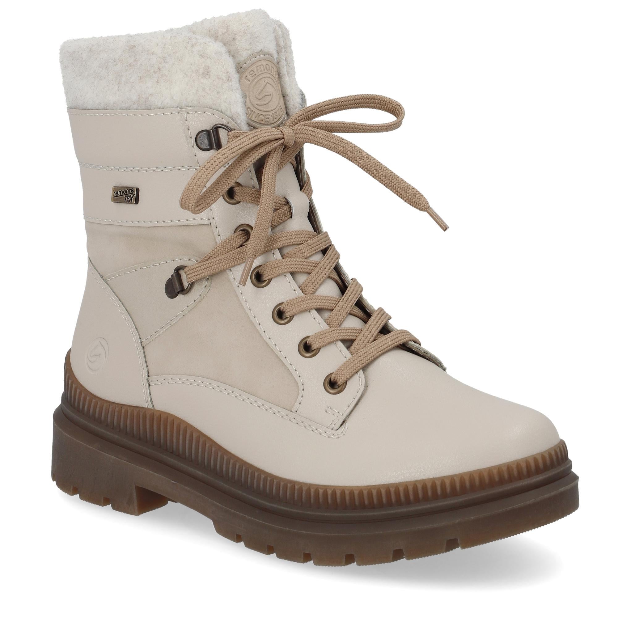 Ботинки женские зимние REMONTE повседневные р. 39 Кремовый (013864-39)