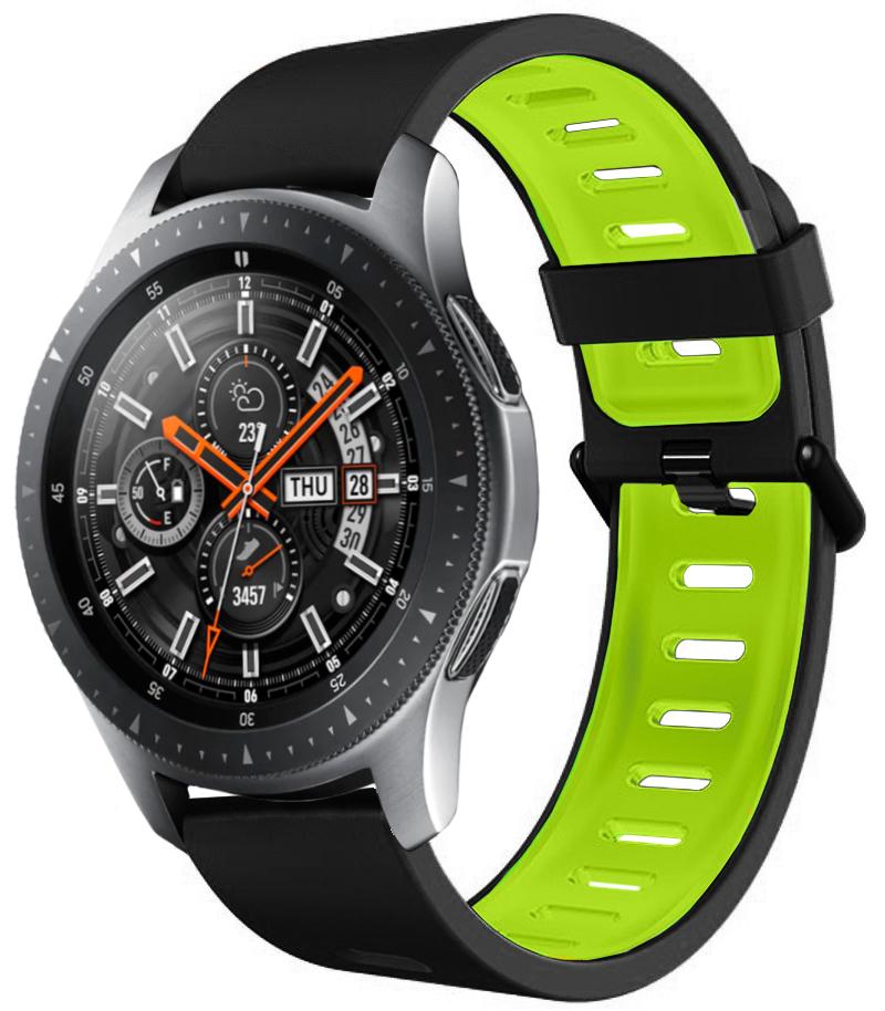 Ремешок Traf для Galaxy Watch 46 мм Black/Green (20413)