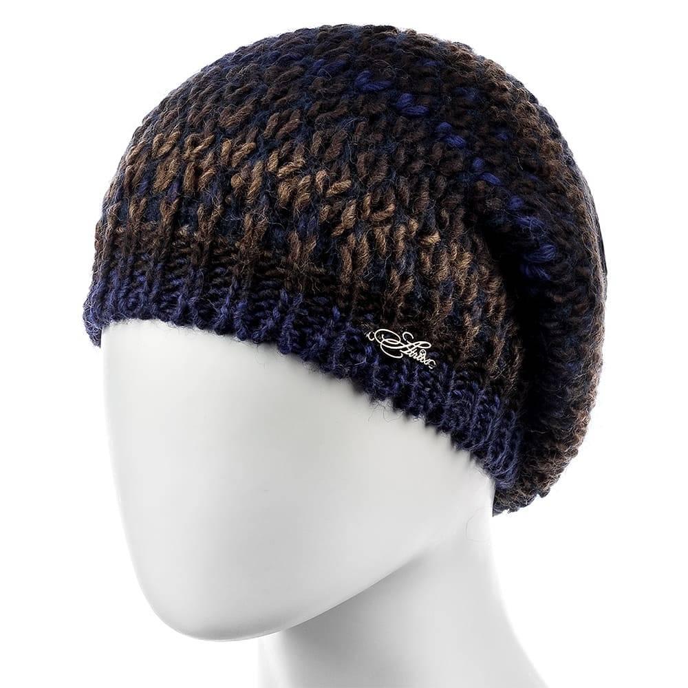 Шапка женская вязаная Atrics MH650 р. 56-59 Синий/Коричневый (1464729299)